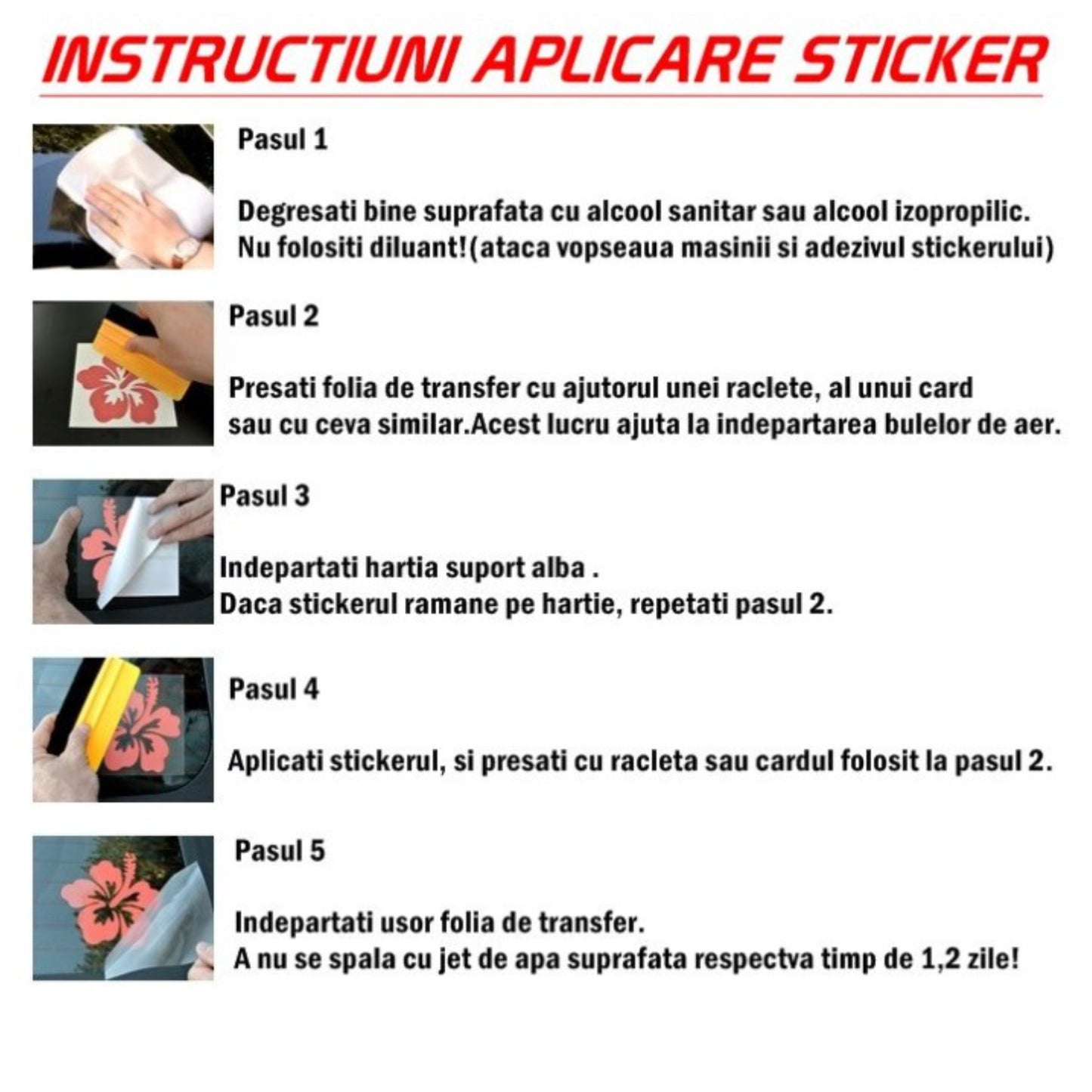 Sticker transparent pentru protectie caroserie talpa magnetica antena auto