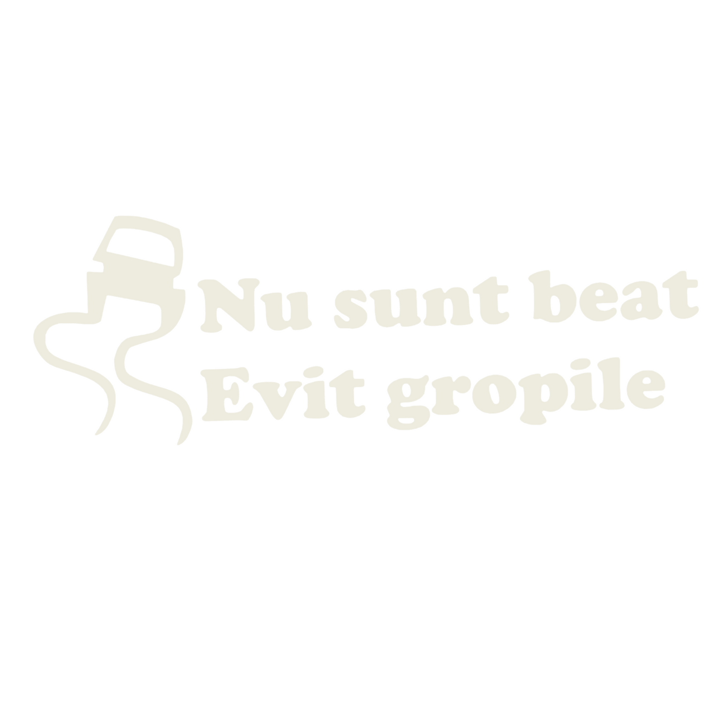 Sticker Nu sunt beat - evit gropile
