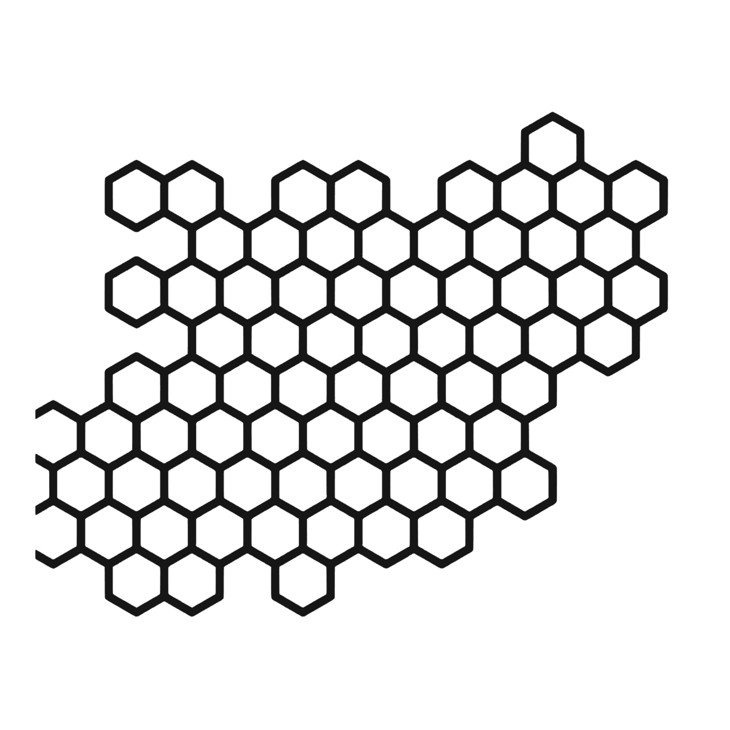 Sticker auto moto decorativ,, rezistent la apa, model hexagon