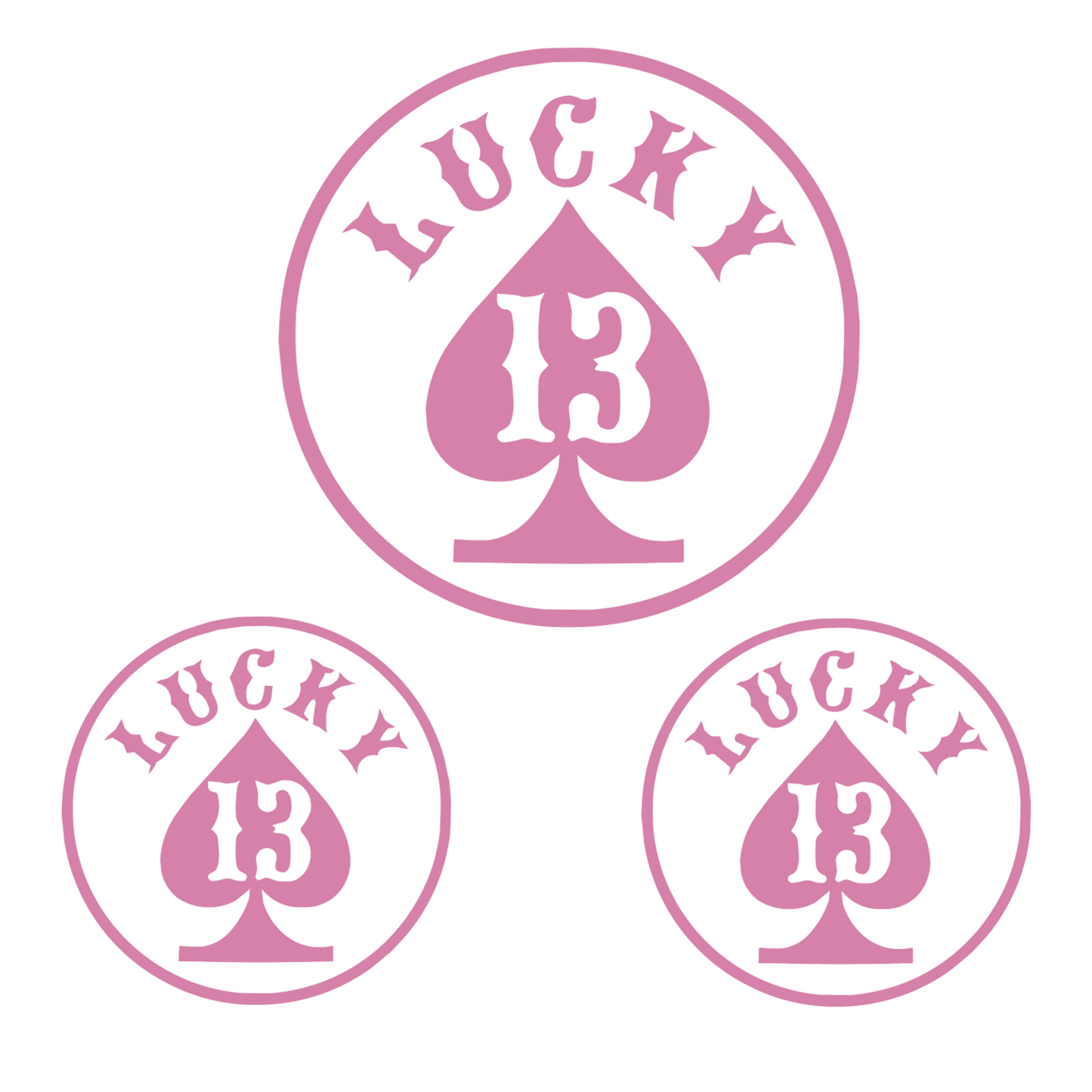 Set 3 stickere Lucky 13