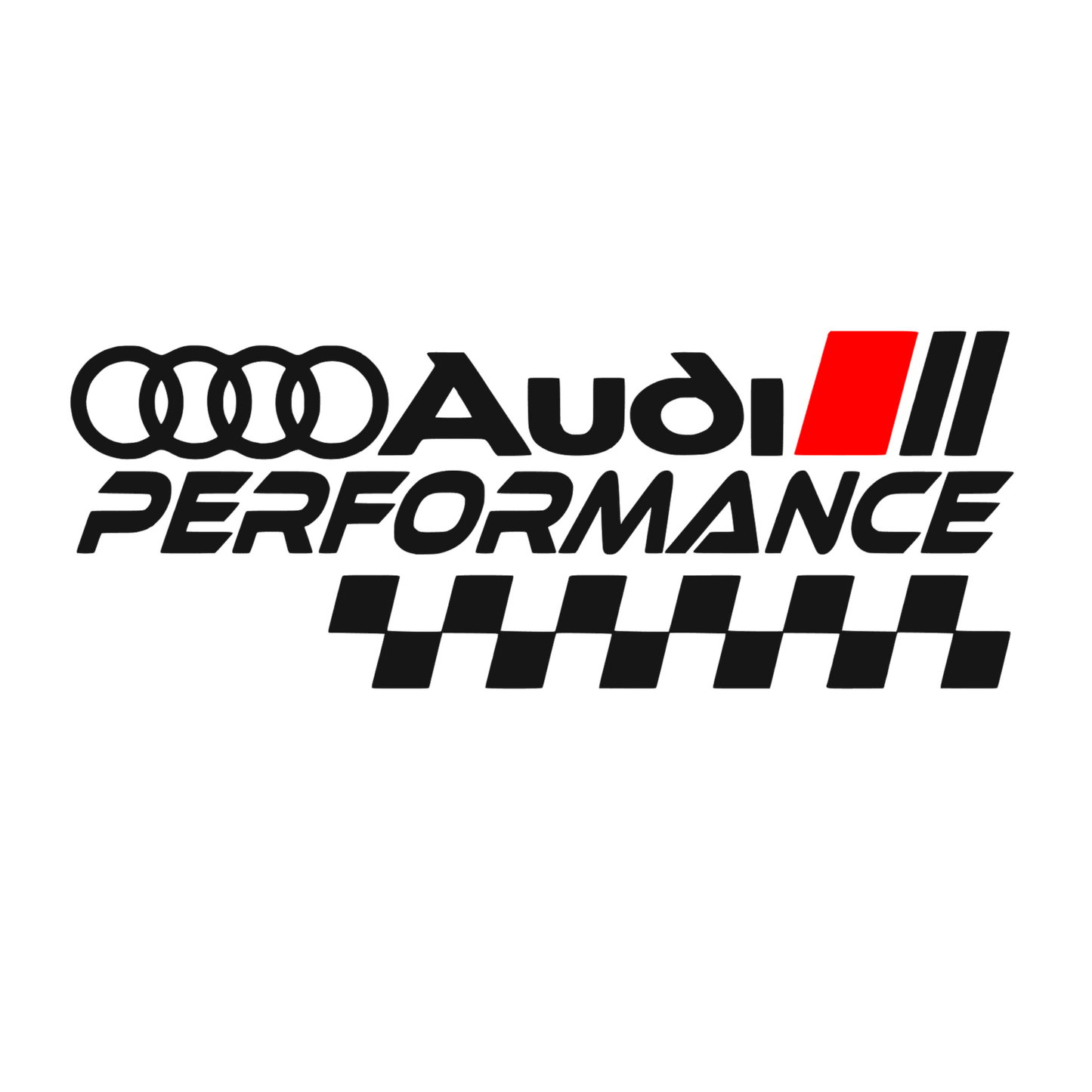 Sticker auto Audi performance