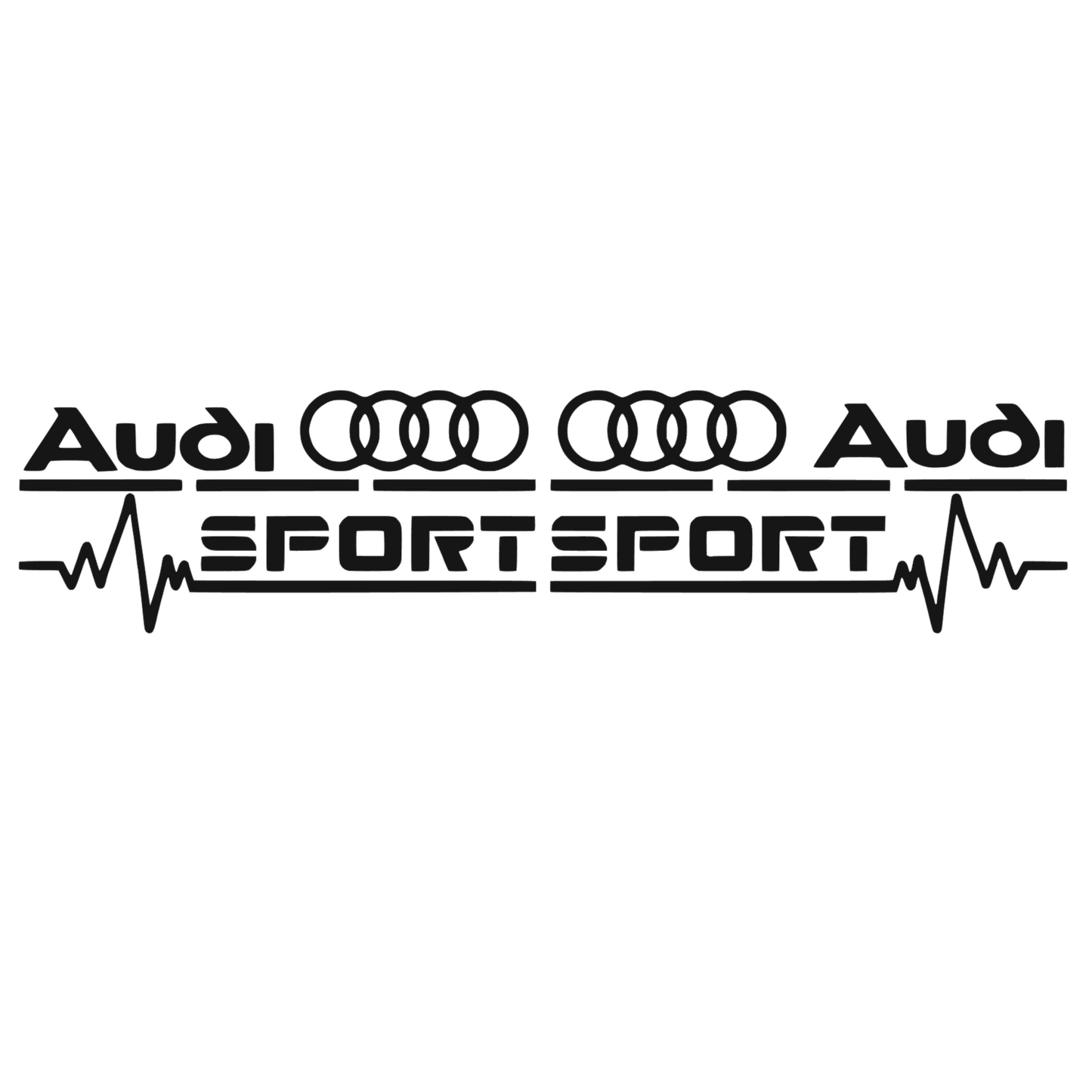 Set Sticker Auto Audi geam lateral