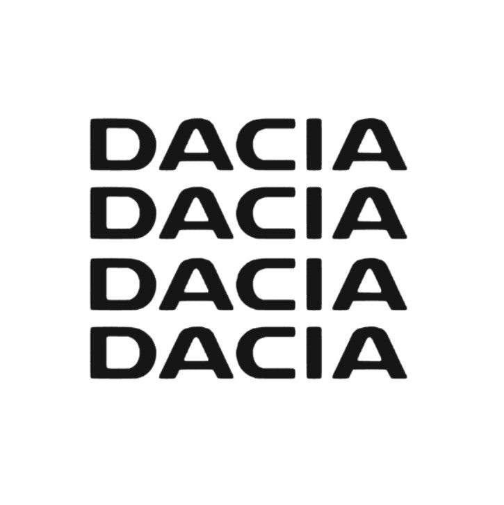 Set 4 stickere manere DACIA 1