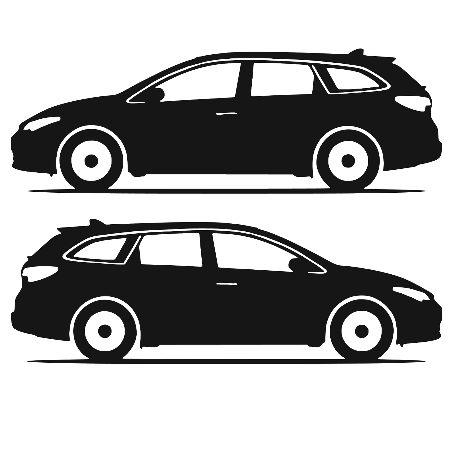 Set 2 stickere rezistente, stanga si dreapta, Toyota Auris Touring