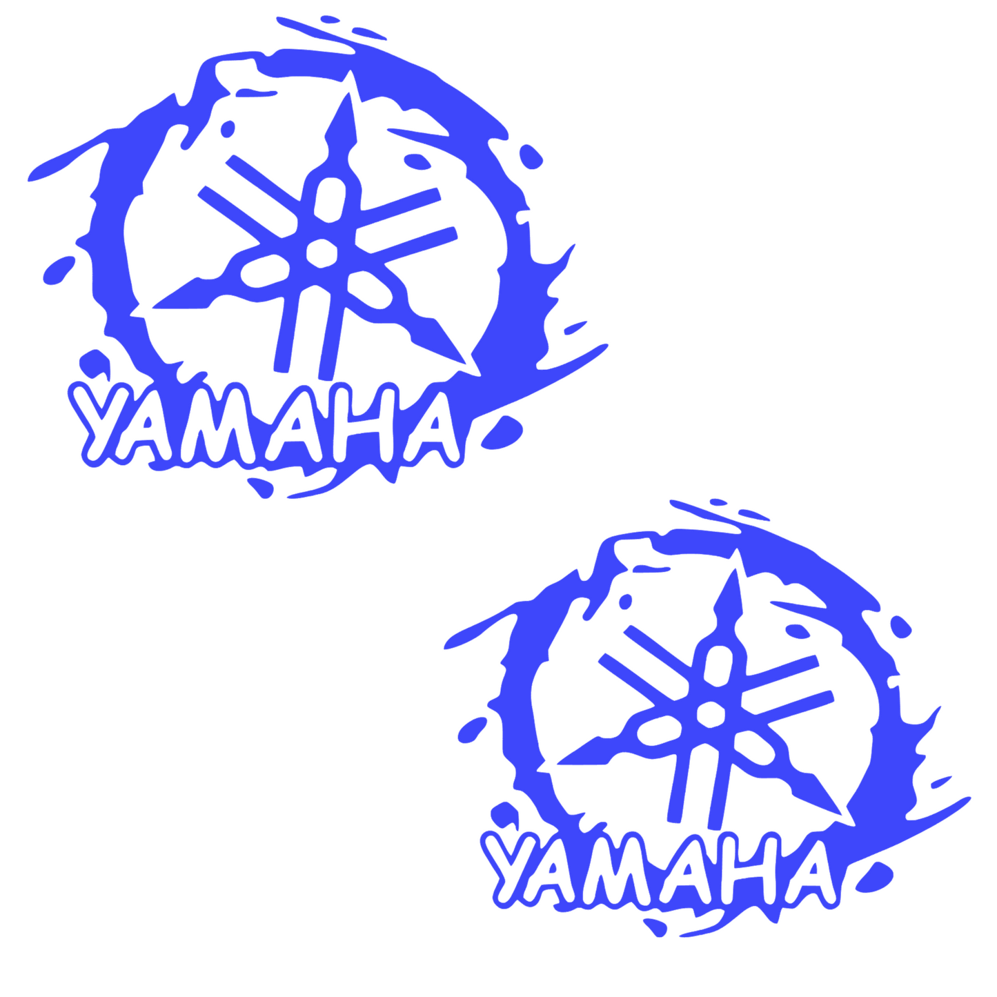 Set 2 stickere decorative, rezistente, auto sau moto, logo Yamaha