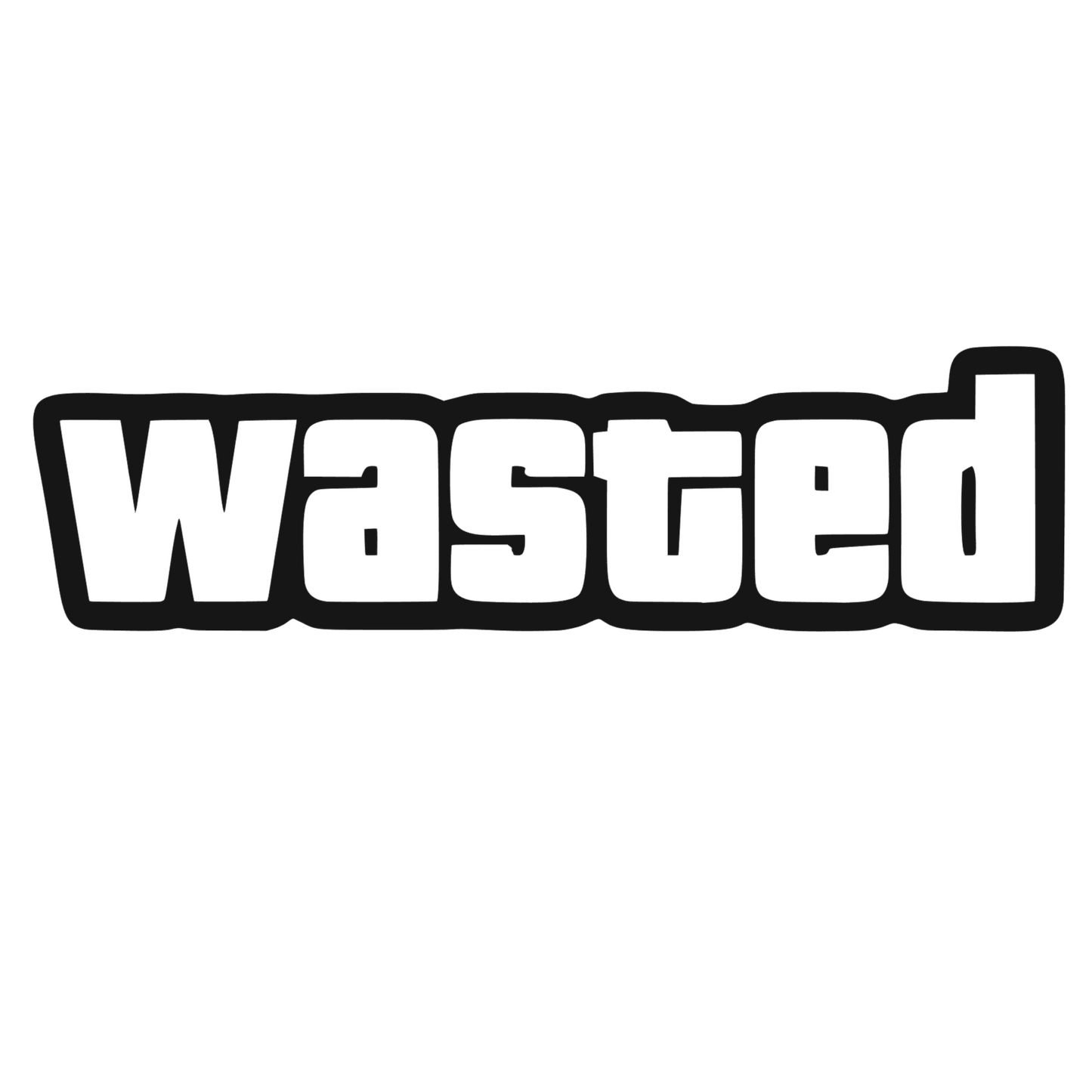 Sticker auto decorativ, rezistent la apa si UV, Wasted
