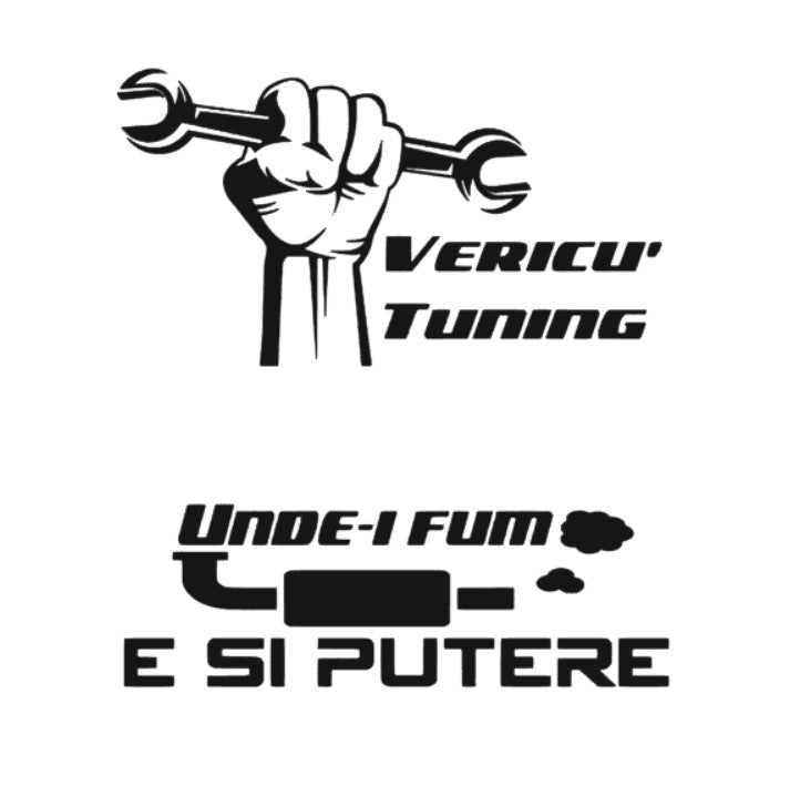 Set 2 stickere, Vericu Tuning si Unde e fum e si putere
