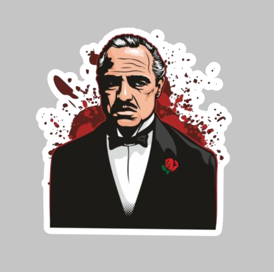 Set 4 Stickere auto Don Vito Corleone