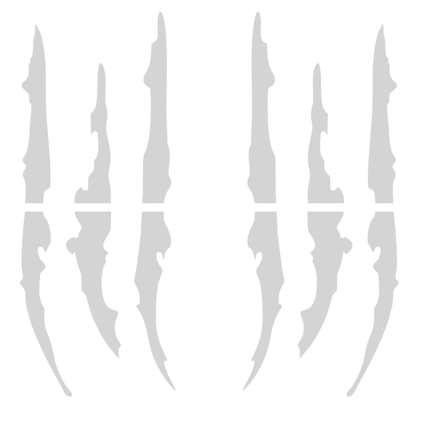 Set 2 stickere decorative tip zgarieturi de gheare, rezistente, stanga si dreapta