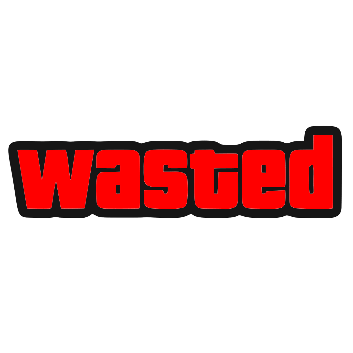 Sticker auto decorativ, rezistent la apa si UV, Wasted