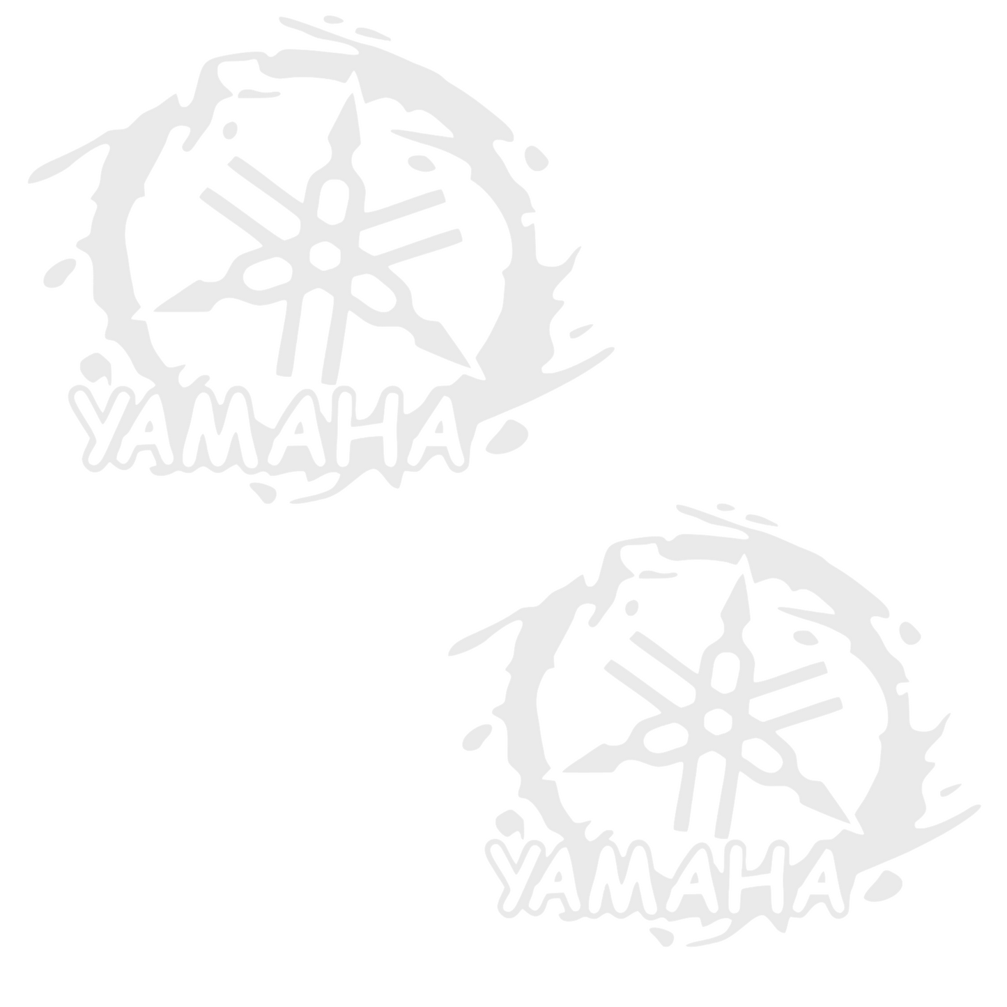 Set 2 stickere decorative, rezistente, auto sau moto, logo Yamaha