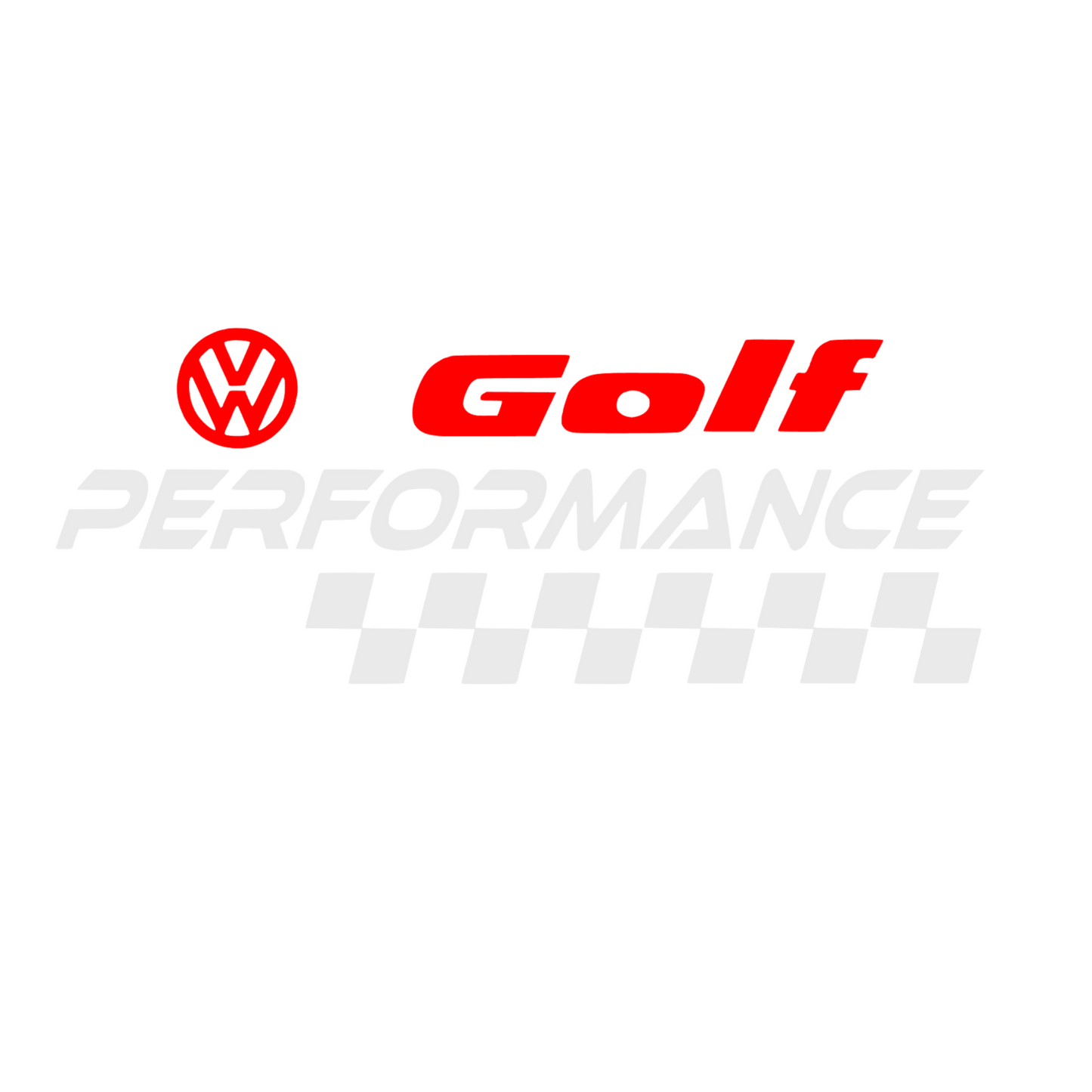Sticker auto Volkswagen Golf logo performance