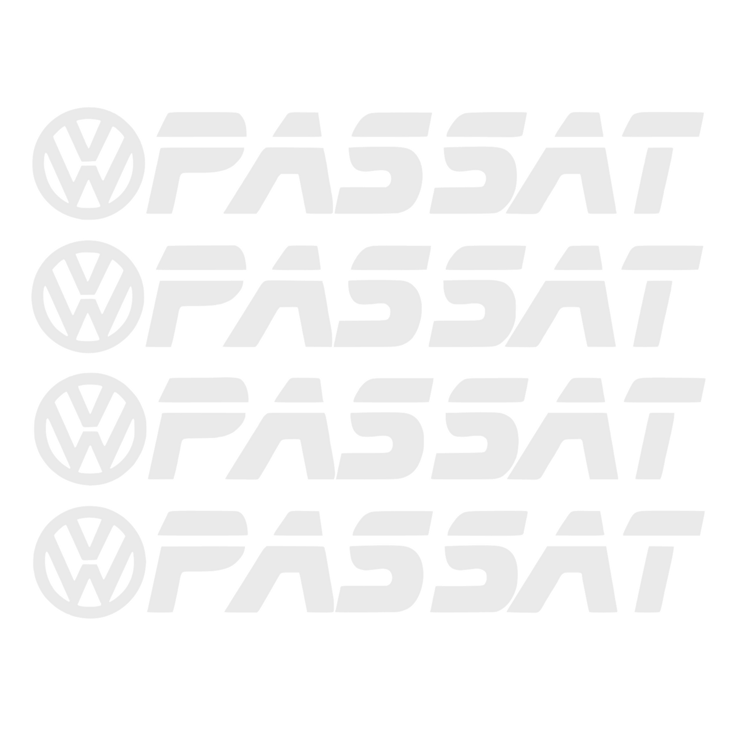 Set 4 Sticker Auto Volkswagen Passat Vw manere - etriere, 12 cm