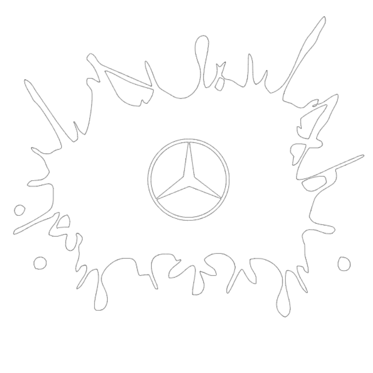 Sticker Pata Mercedes