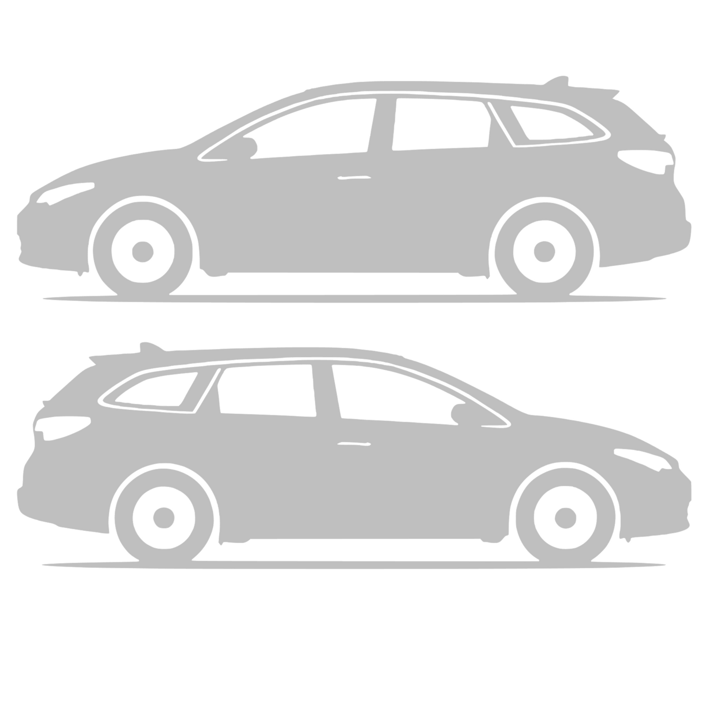 Set 2 stickere rezistente, stanga si dreapta, Toyota Auris Touring