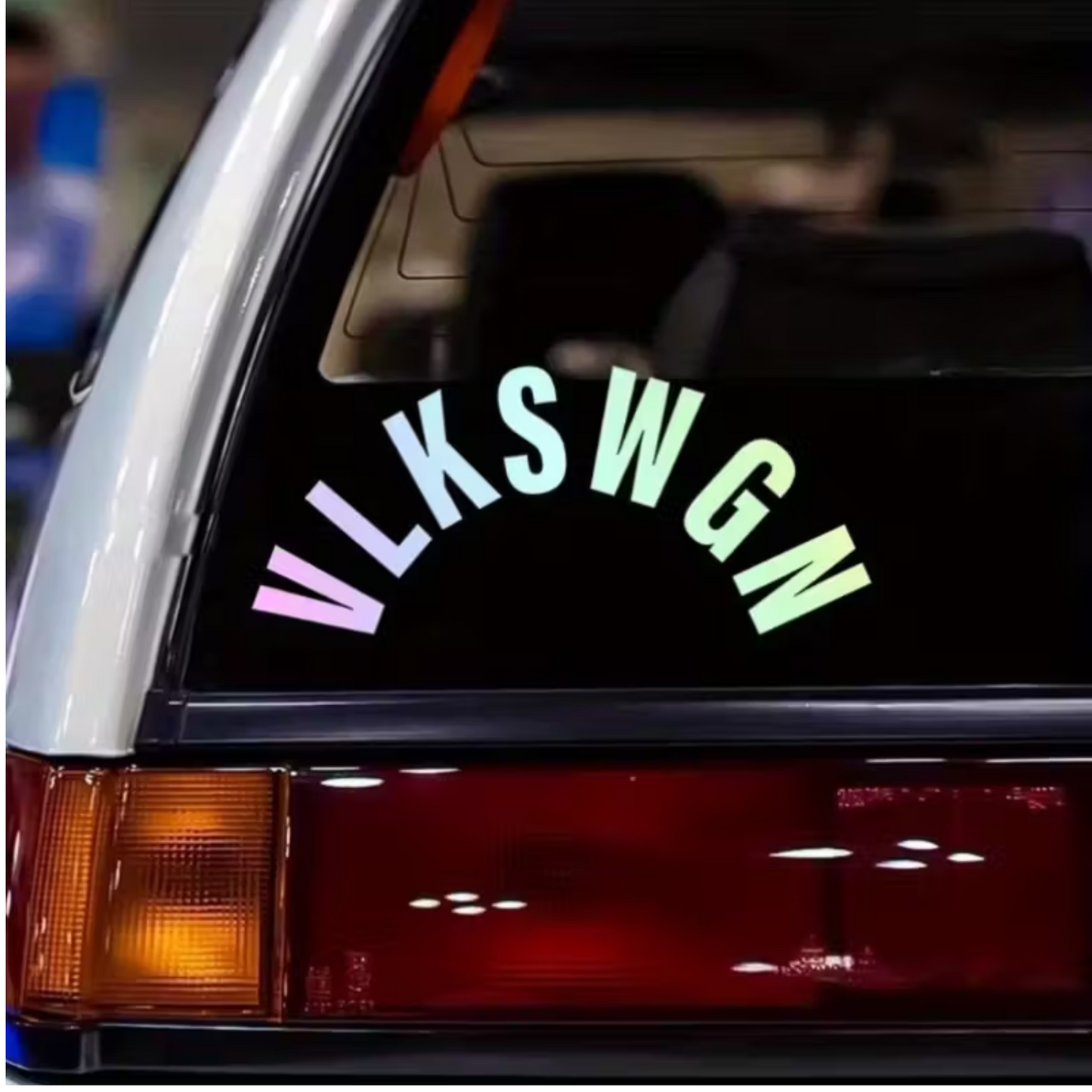 Sticker auto pentru luneta Volkswagen, V L K S W G N