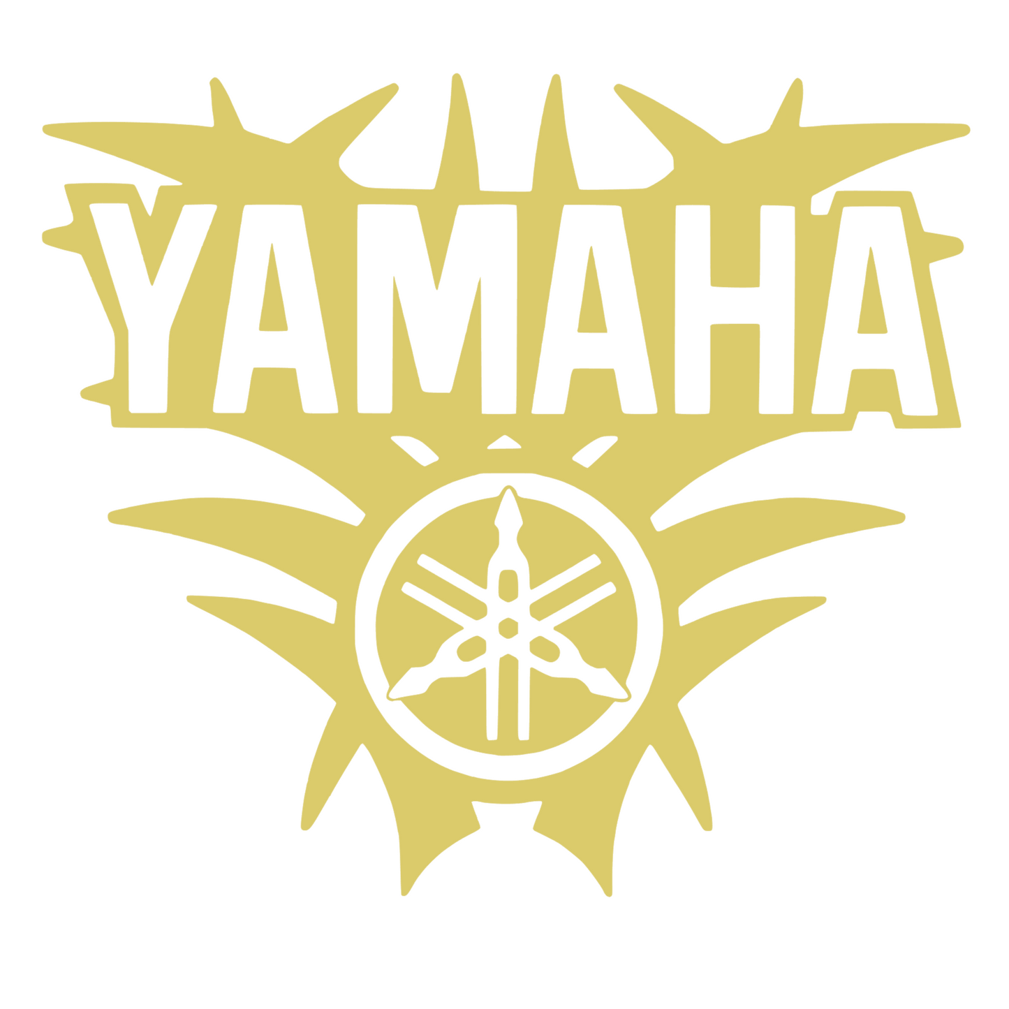 Sticker decorativ auto, moto, Yamaha, pentru rezervor