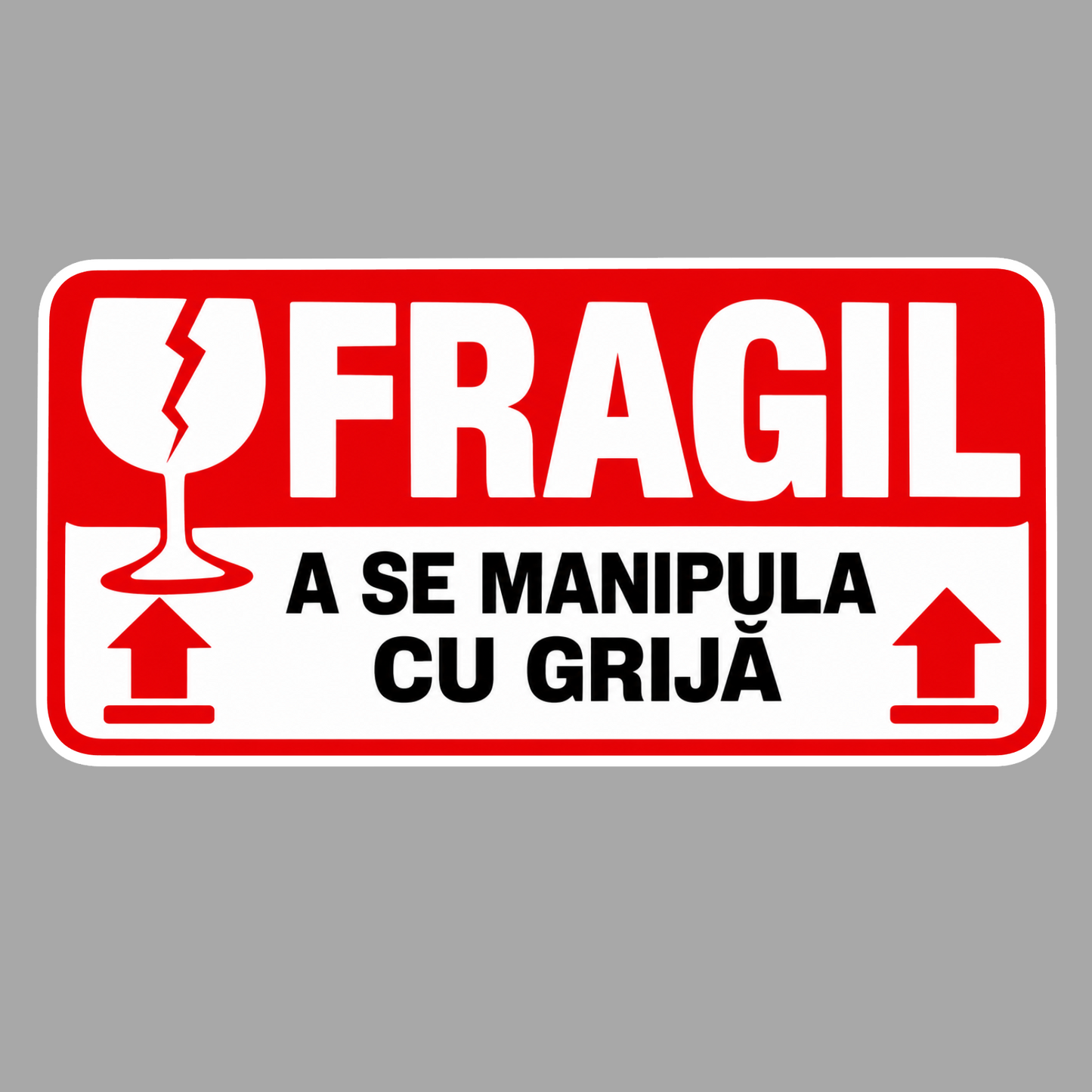 Set Stickere FRAGIL – 5 × 2.5 cm – Etichete Autocolante pentru Colete – A se Manipula cu Grijă