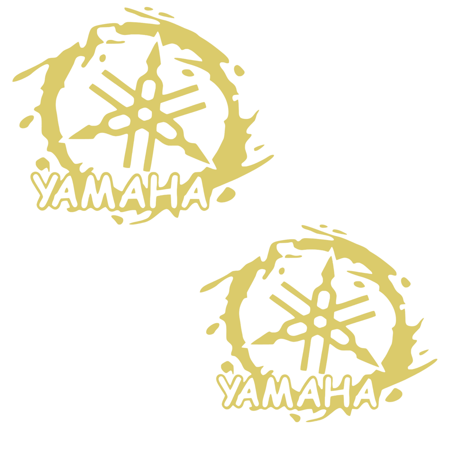 Set 2 stickere decorative, rezistente, auto sau moto, logo Yamaha