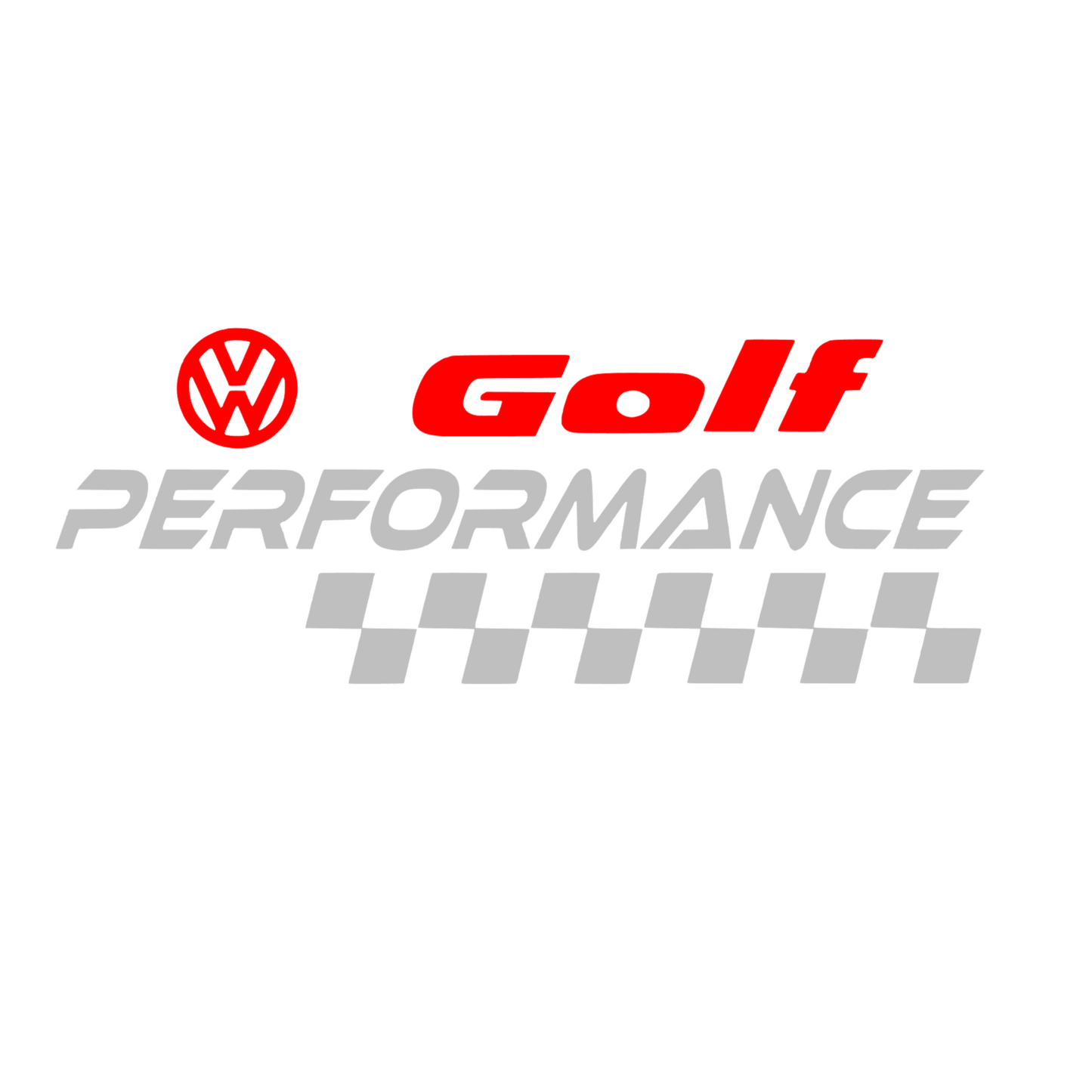 Sticker auto Volkswagen Golf logo performance