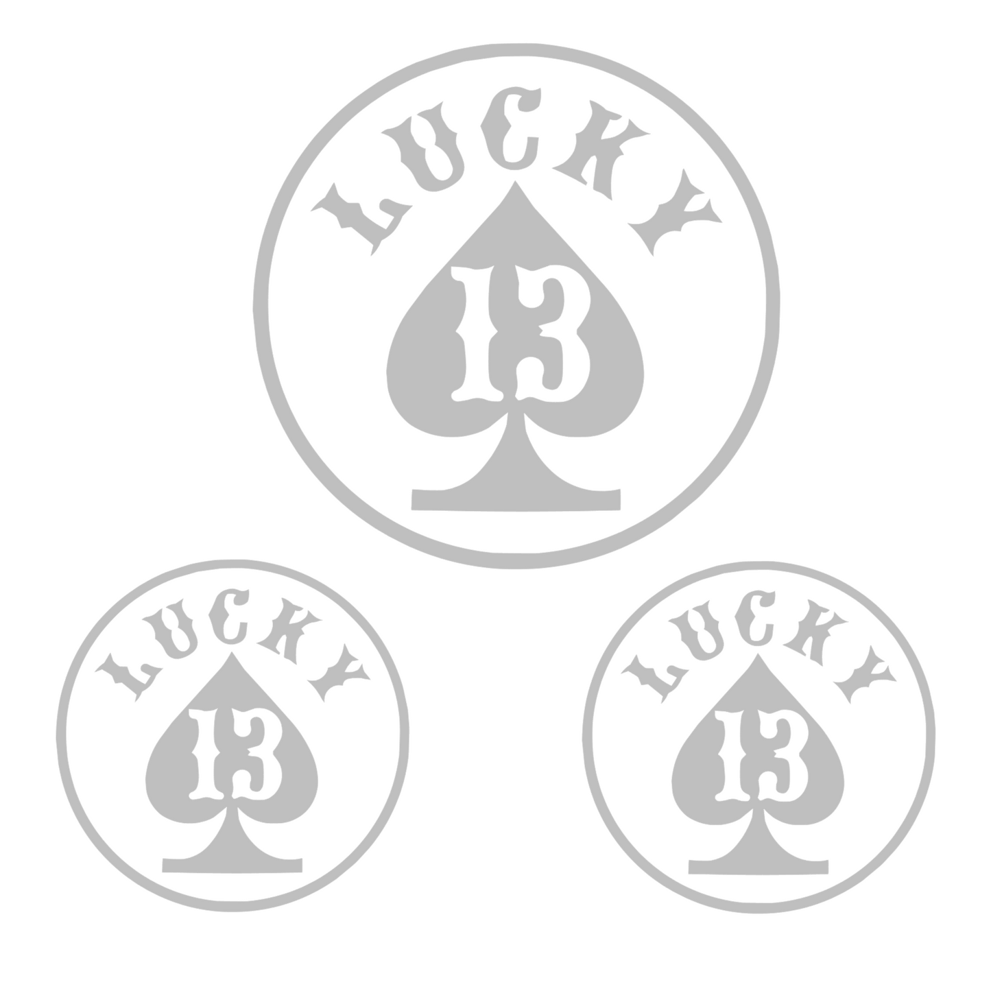 Set 3 stickere Lucky 13