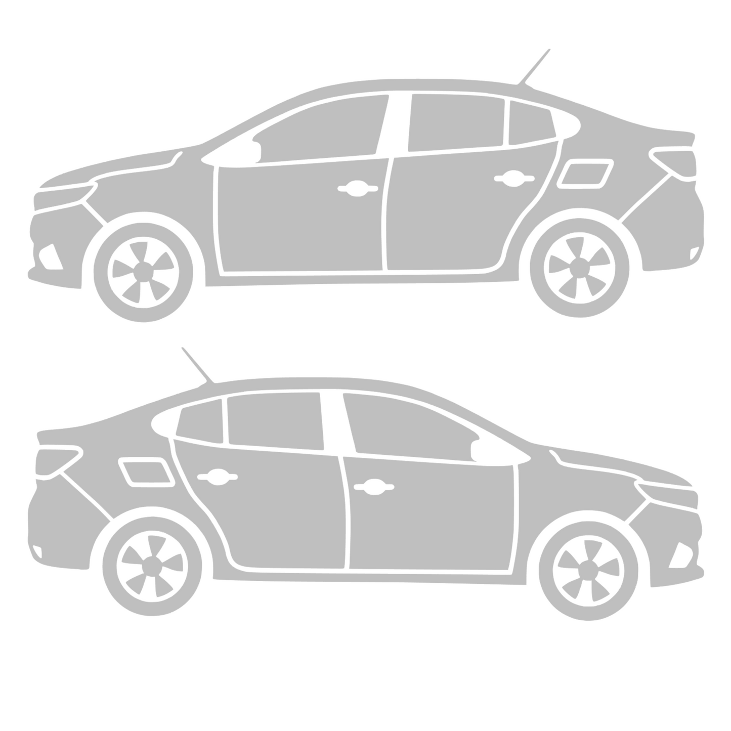 Set 2 stickere rezistente, stanga si dreapta, Dacia Logan 3 2021+