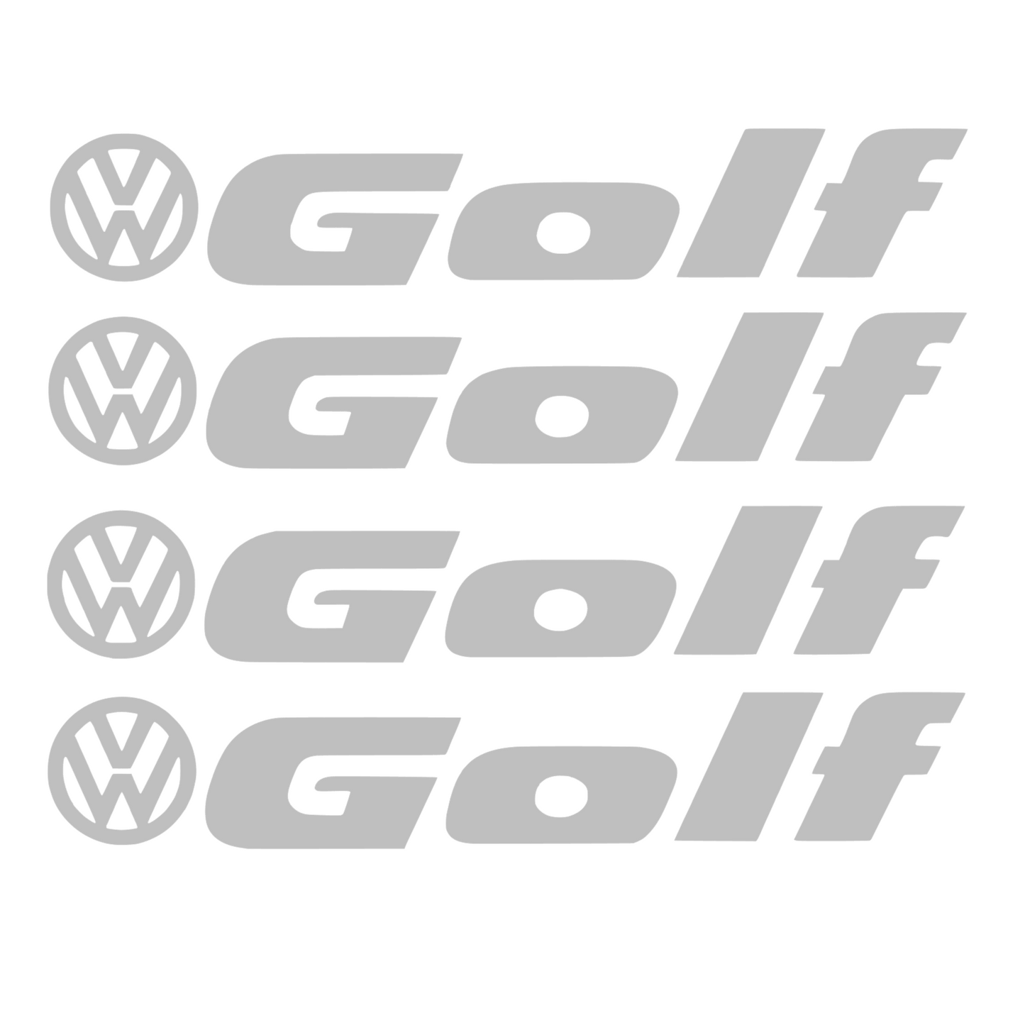 Set 4 Sticker Auto Volkswagen Golf Vw manere - etriere