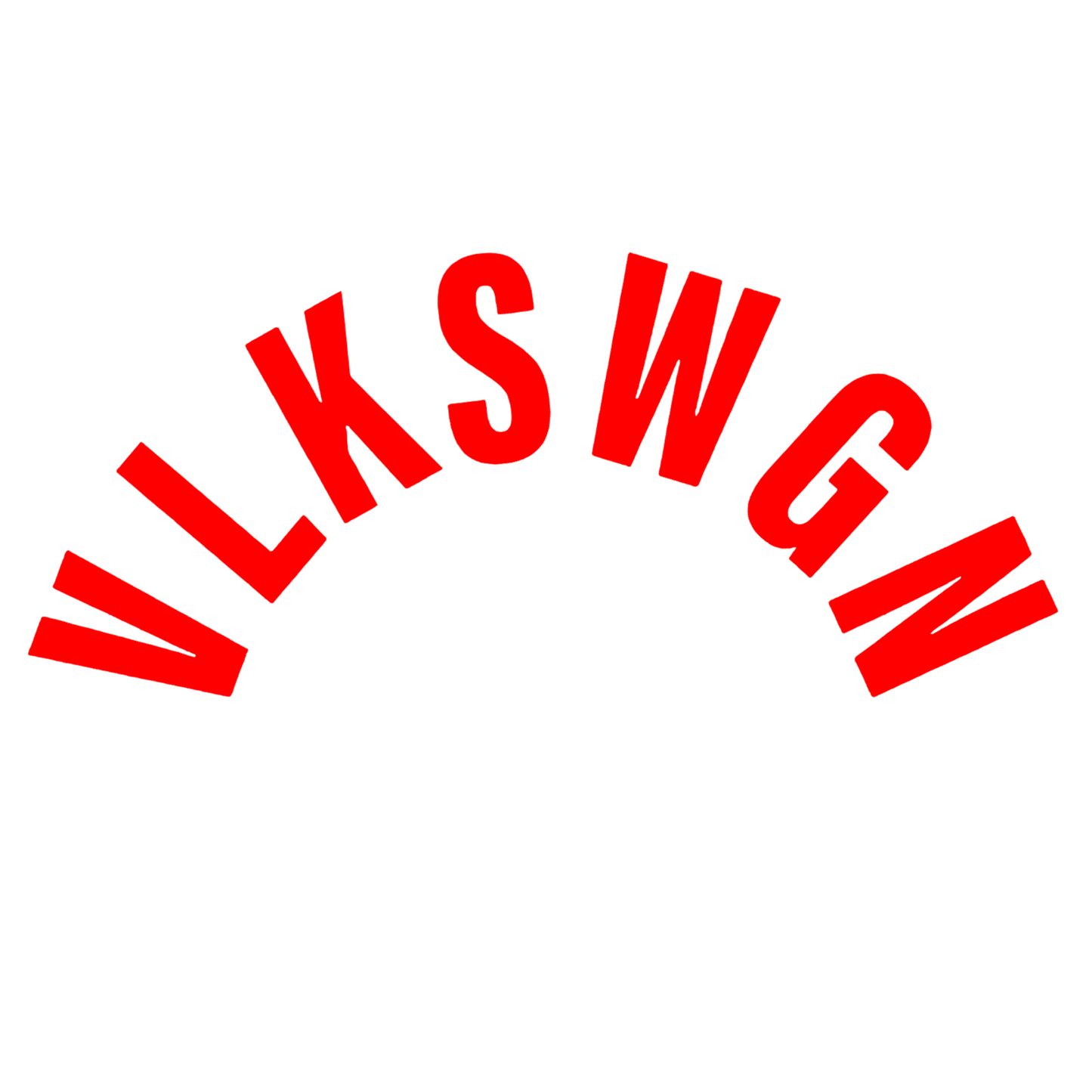 Sticker auto pentru luneta Volkswagen, V L K S W G N