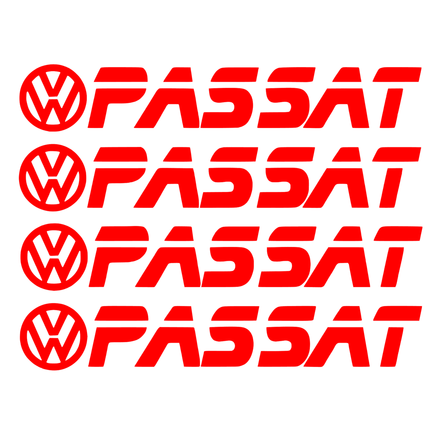 Set 4 Sticker Auto Volkswagen Passat Vw manere - etriere, 12 cm