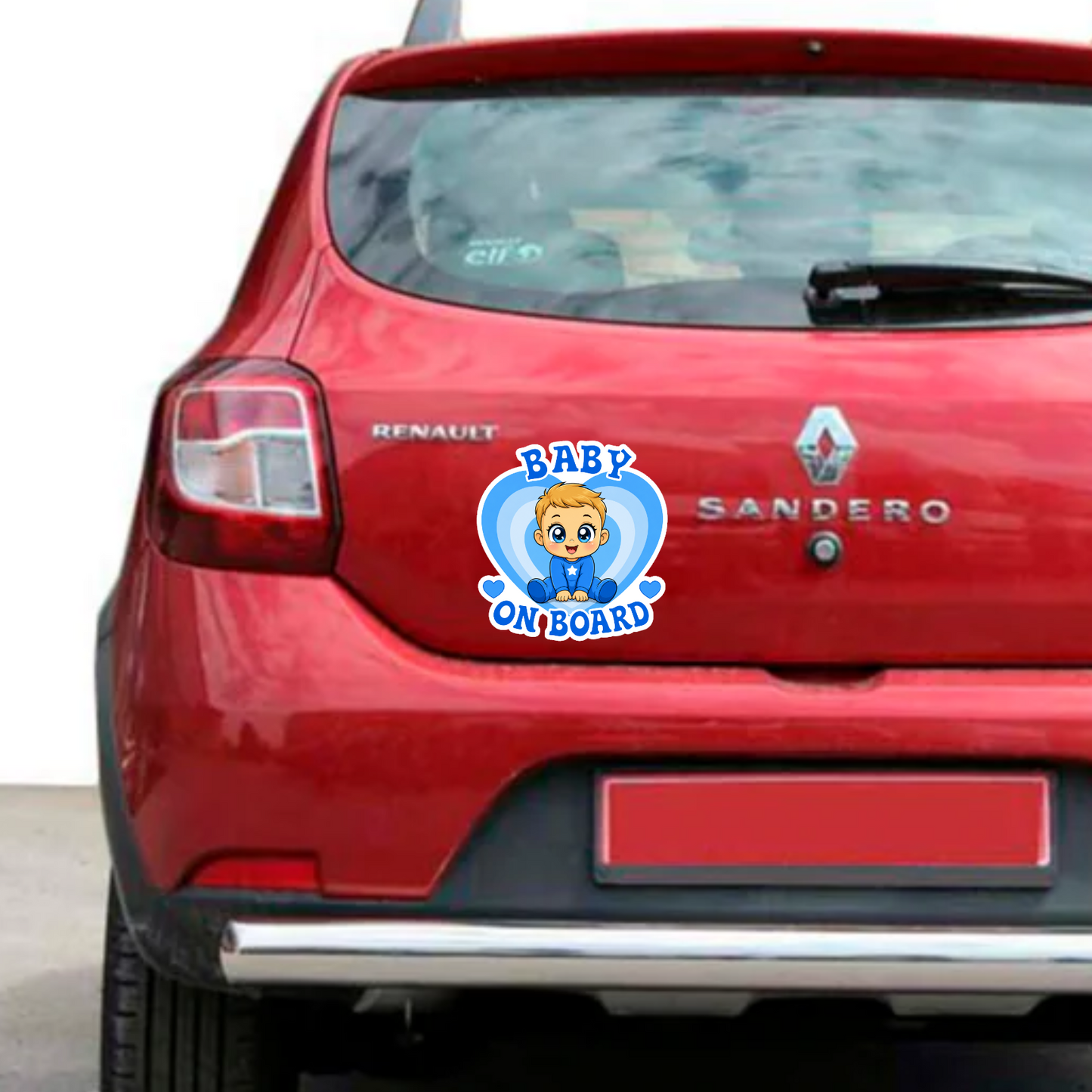 Sticker Baby on Board – Bebeluș Băiat, Albastru, Autocolant Auto