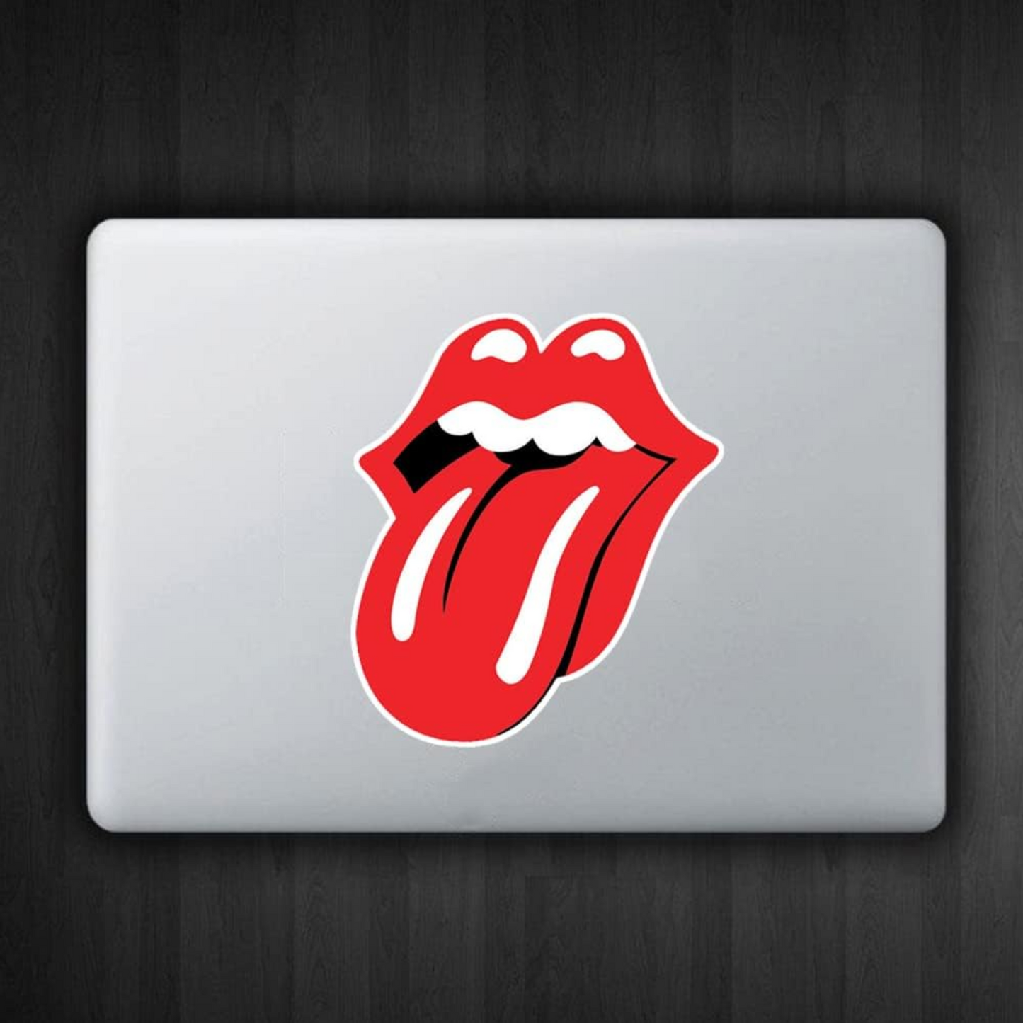Set 2 stickere auto rezistente, The Rolling Stones, Lips, buze cu limba