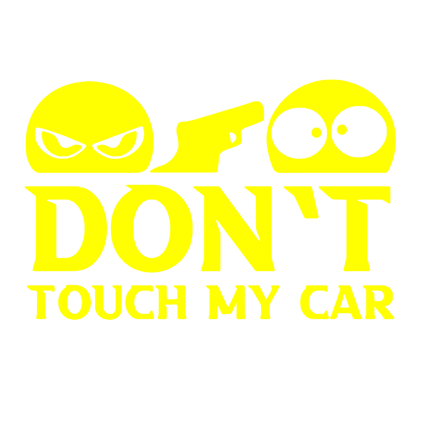 Sticker decorativ, Don't touch my car