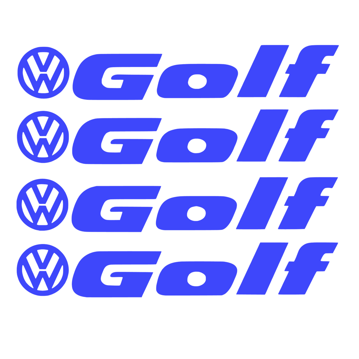 Set 4 Sticker Auto Volkswagen Golf Vw manere - etriere