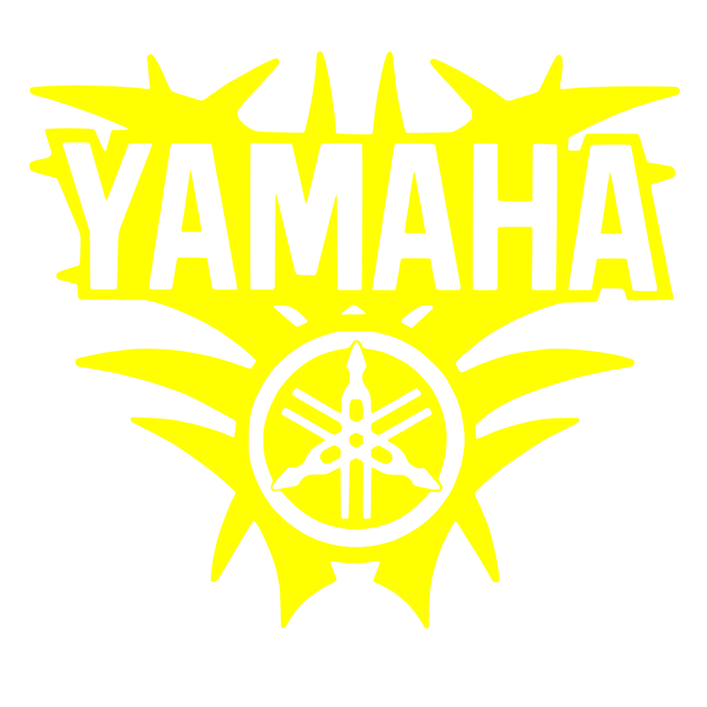 Sticker decorativ auto, moto, Yamaha, pentru rezervor