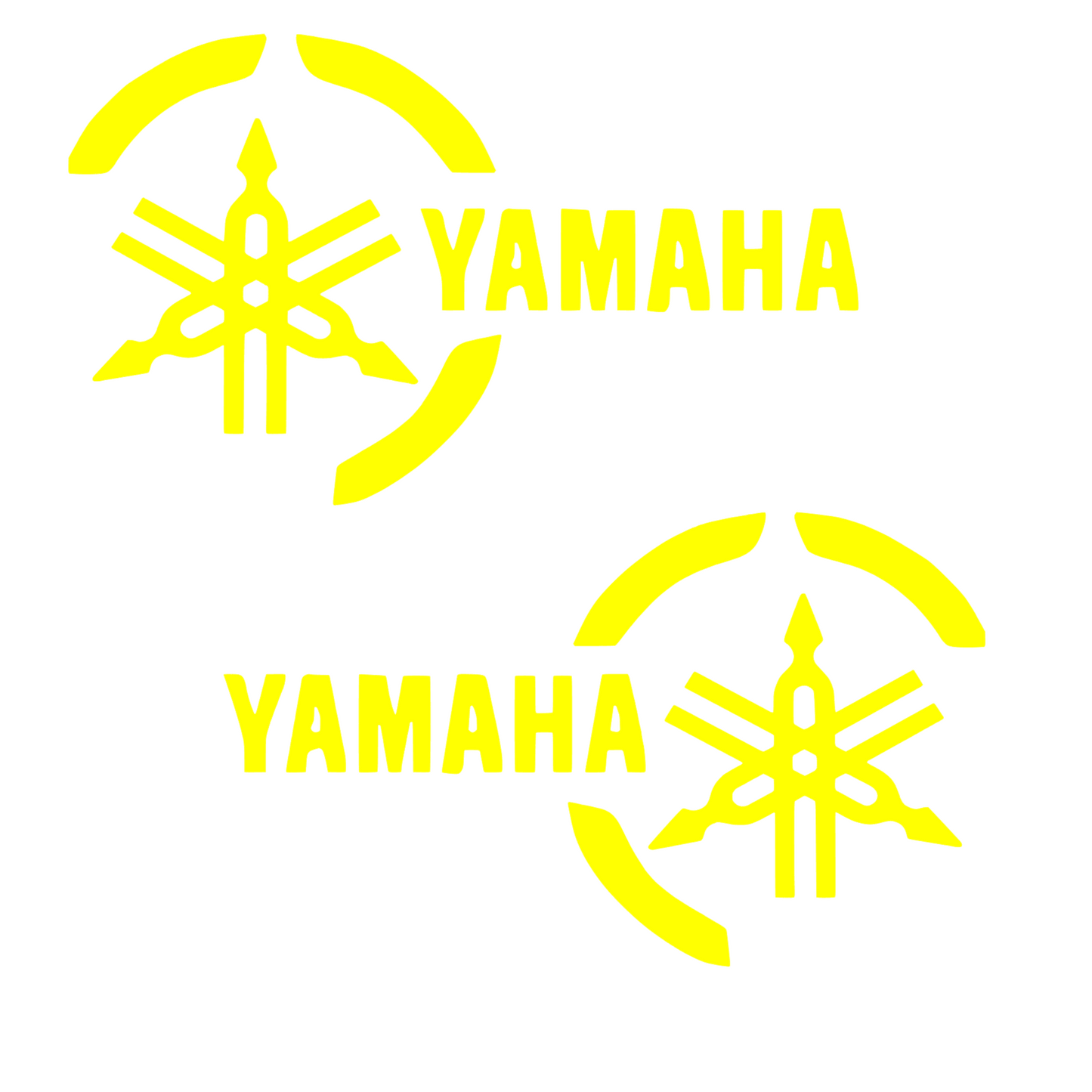 Set 2 stickere decorative, pentru auto, moto, Yamaha, stanga si dreapta