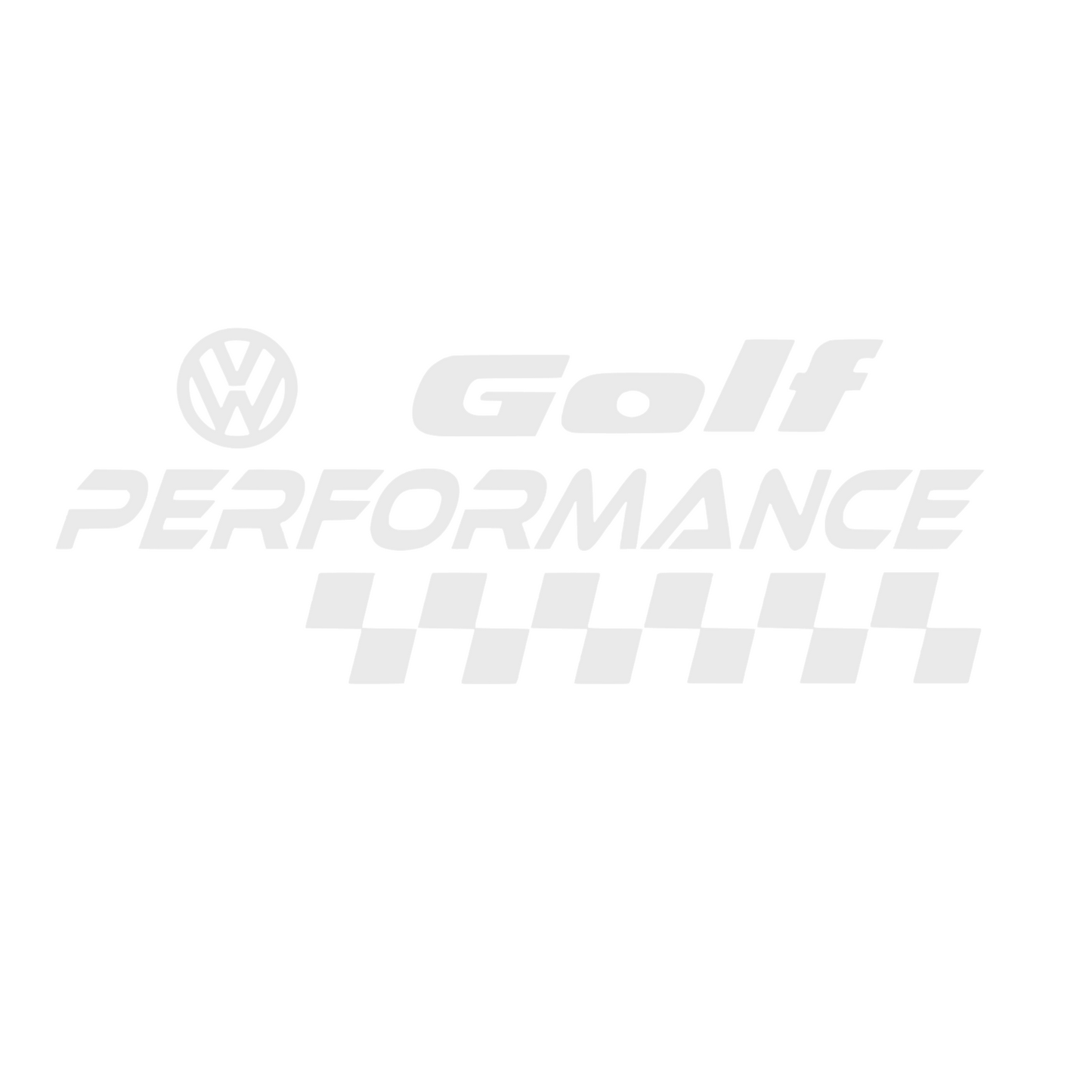 Sticker auto Volkswagen Golf logo performance
