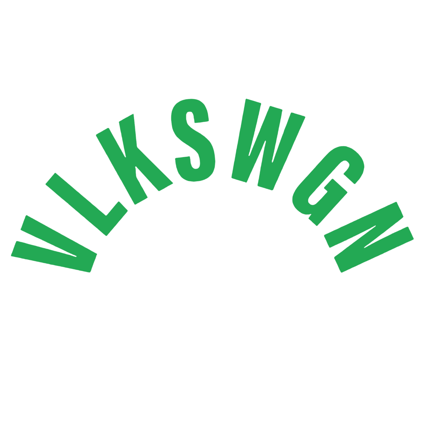 Sticker auto pentru luneta Volkswagen, V L K S W G N