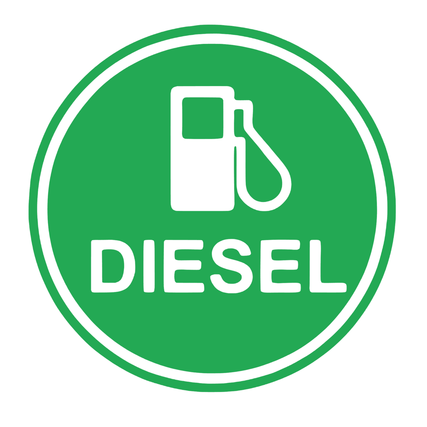 Sticker auto rezistent, pentru clapeta rezervor, Diesel