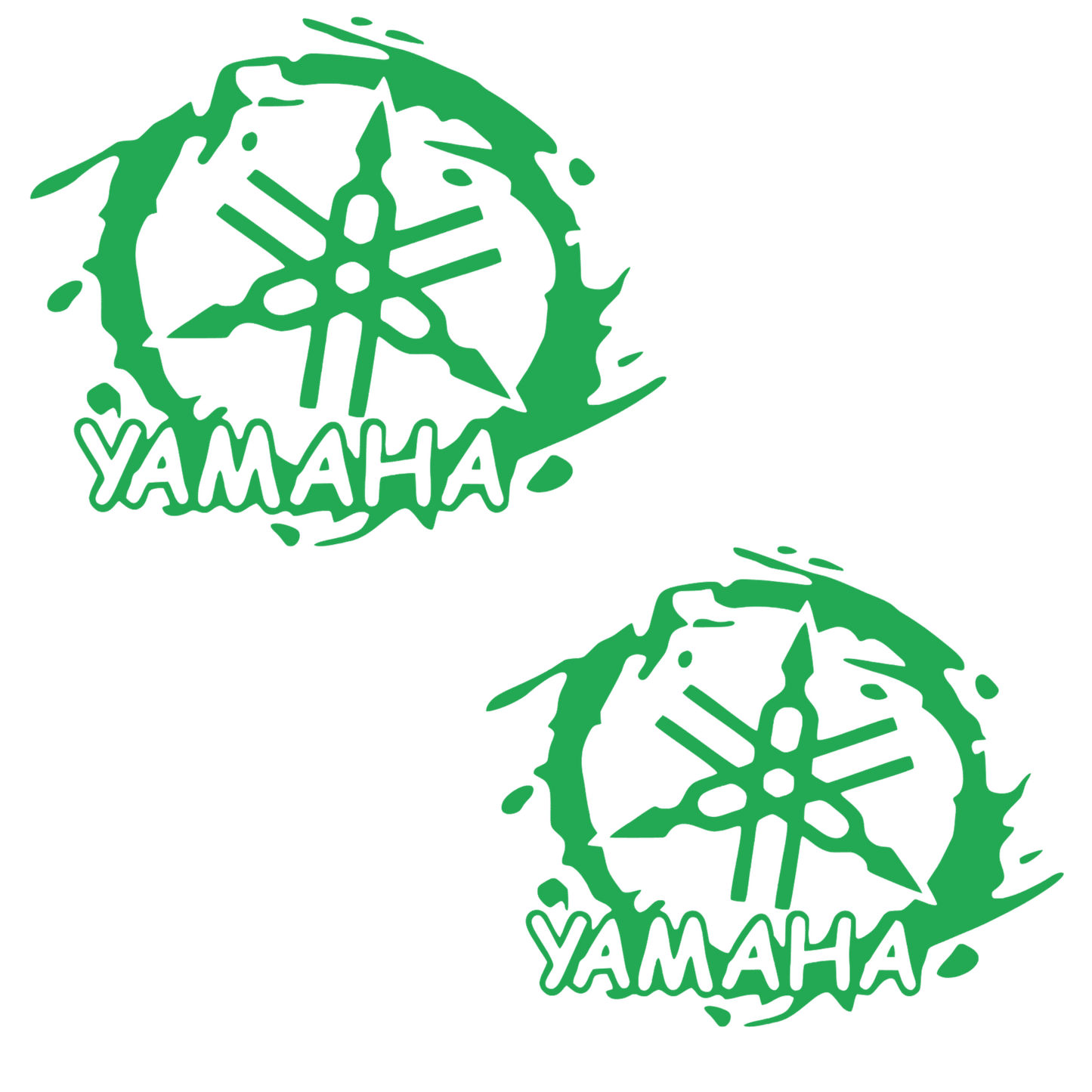 Set 2 stickere decorative, rezistente, auto sau moto, logo Yamaha