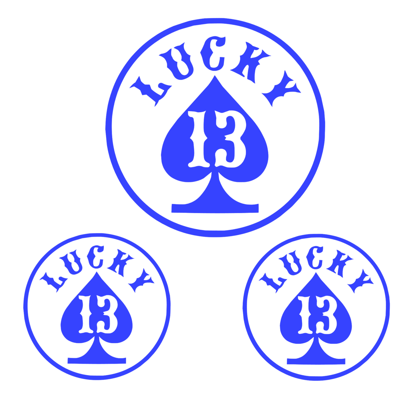 Set 3 stickere Lucky 13