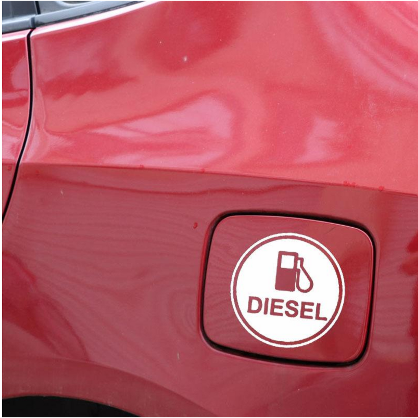 Sticker auto rezistent, pentru clapeta rezervor, Diesel
