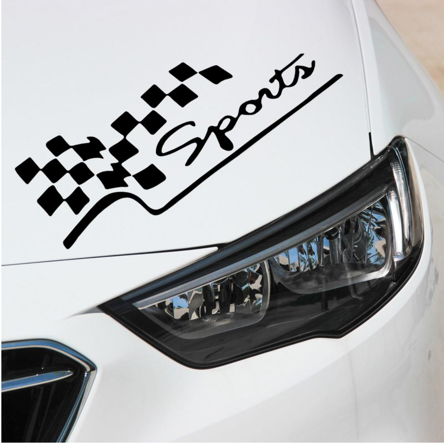 Sticker auto moto decorativ, rezistent, Sports