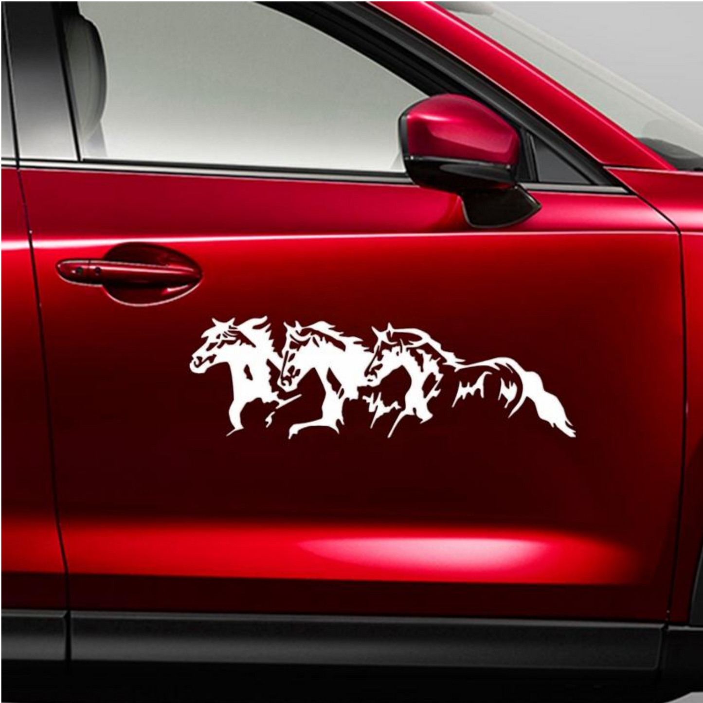 Sticker auto rezistent, herghelie de cai