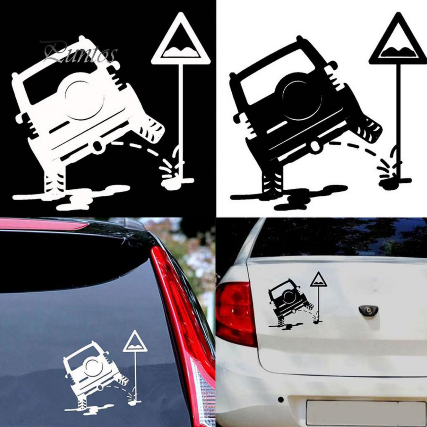 Sticker auto haios, rezistent, pentru masini de teren