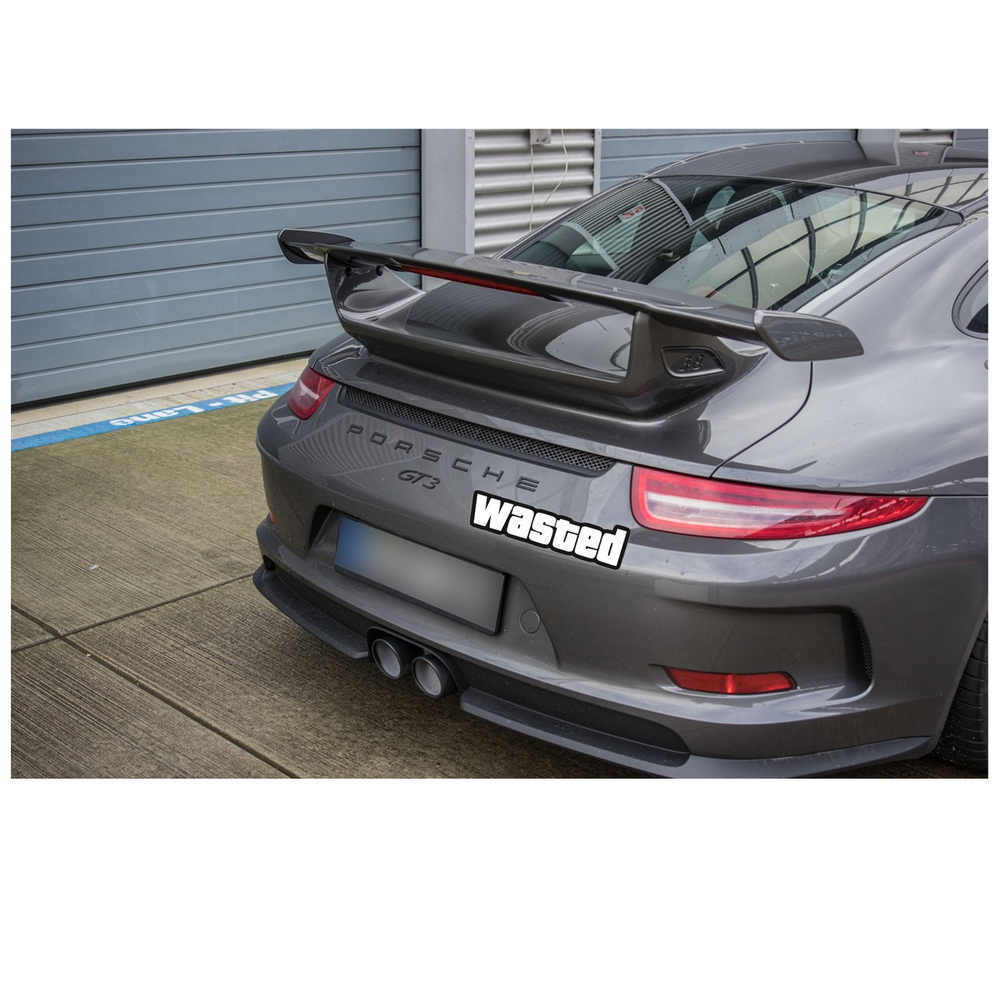 Sticker auto decorativ, rezistent la apa si UV, Wasted