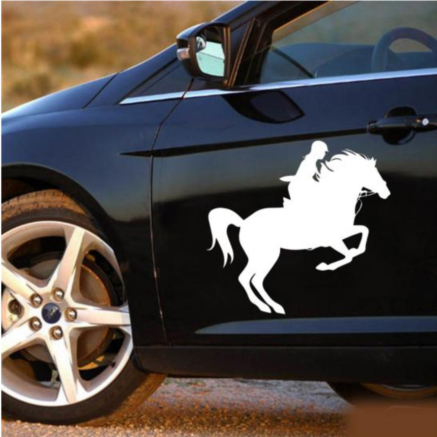 Sticker auto rezistent, calaret