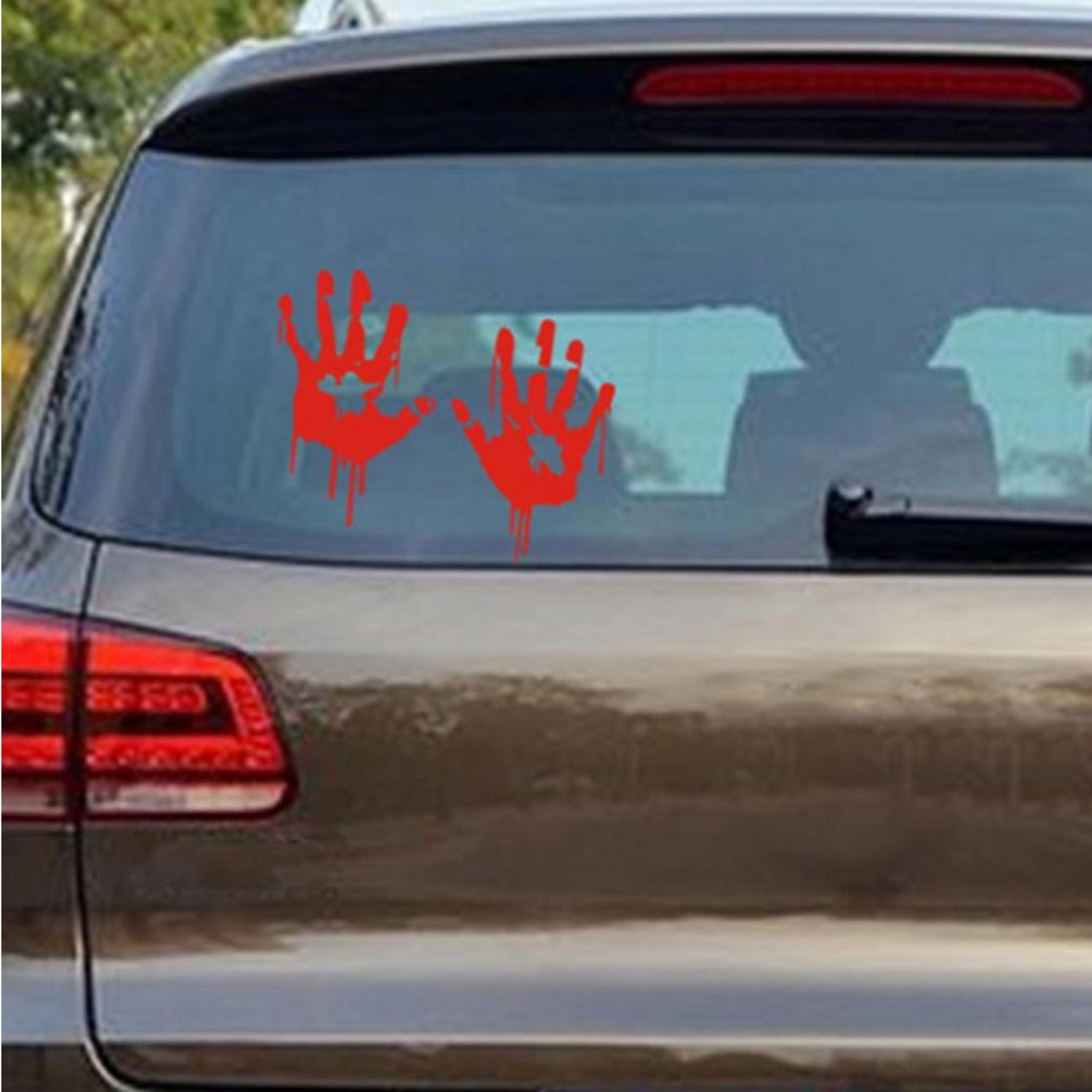 Sticker auto decorativ, rezistent, palme de Zombie