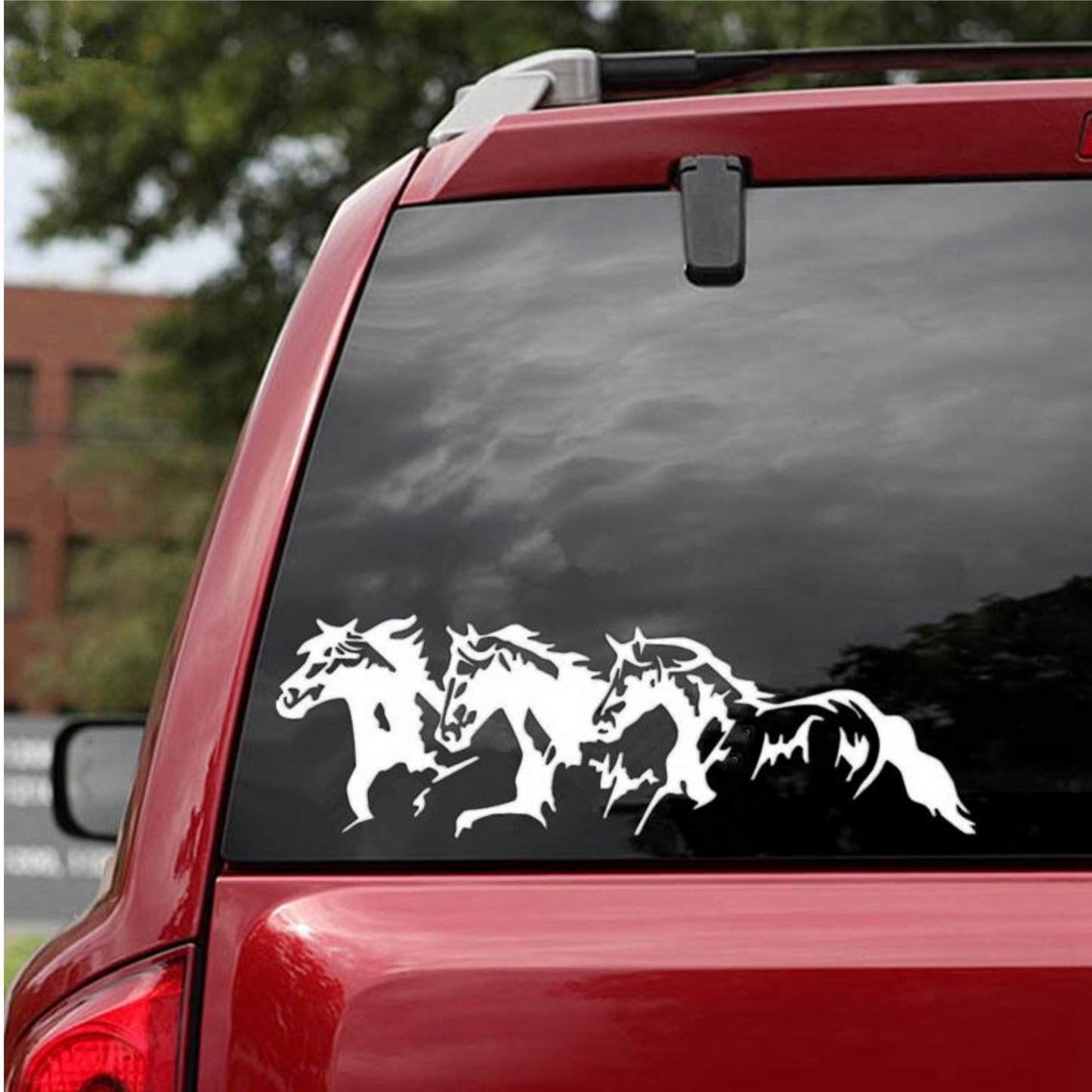 Sticker auto rezistent, herghelie de cai