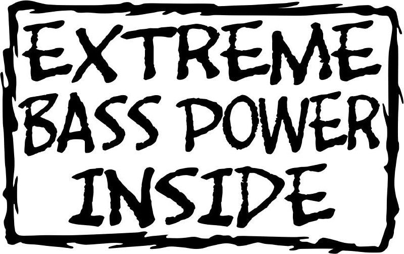 Sticker Extreme Bass Power