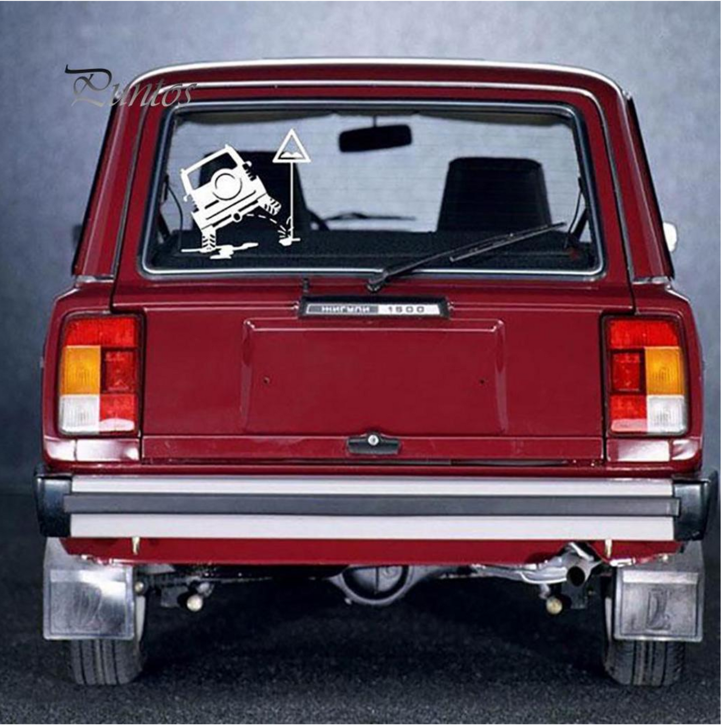 Sticker auto haios, rezistent, pentru masini de teren